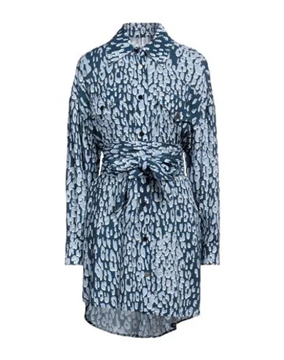 Liu •jo Woman Mini Dress Navy Size 6 Viscose