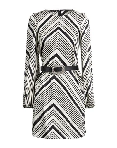 Liu •jo Woman Mini Dress Off White Size 2 Polyester, Polyamide In Multi