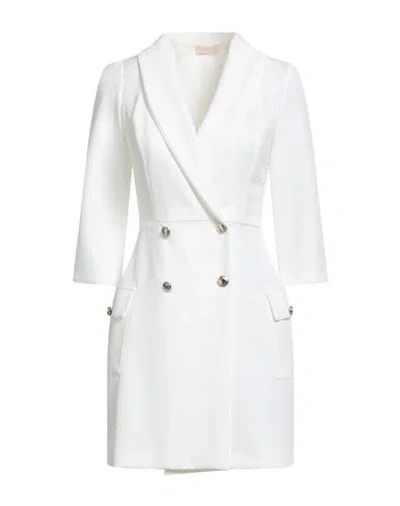 Liu •jo Woman Mini Dress Off White Size 8 Polyester, Elastane