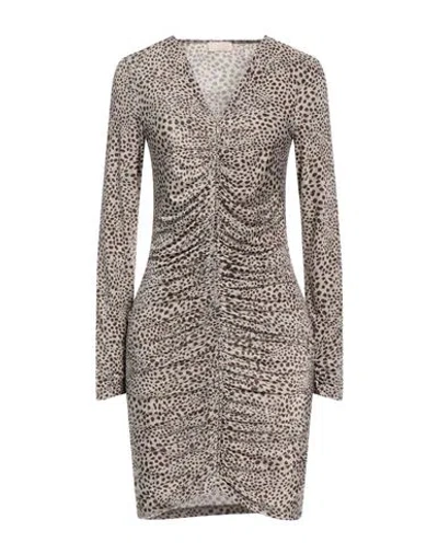 Liu •jo Woman Mini Dress Pastel Yellow Size S Polyester, Elastane In Gray