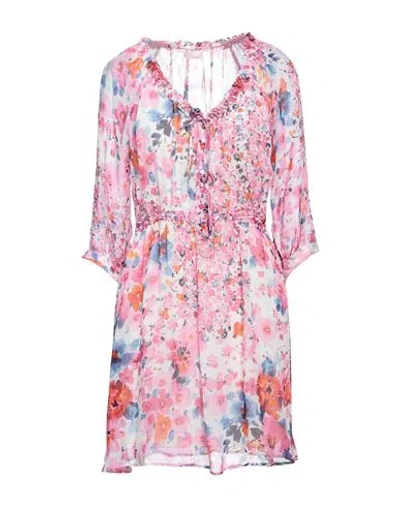 Liu •jo Woman Mini Dress Pink Size 10 Viscose