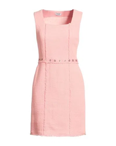 Liu •jo Woman Mini Dress Pink Size 6 Cotton In Multi
