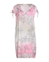 Liu •jo Woman Mini Dress Pink Size L Polyester In Multi