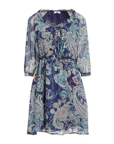 Liu •jo Woman Mini Dress Purple Size 10 Viscose