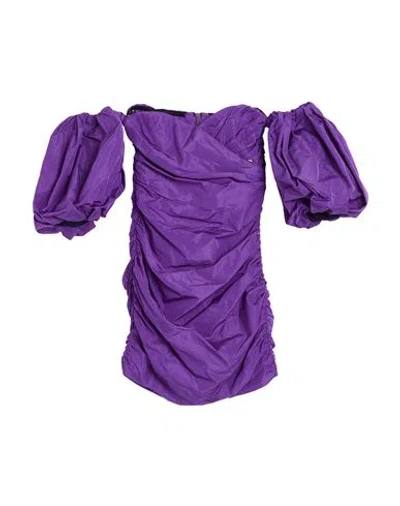 Liu •jo Woman Mini Dress Purple Size 12 Polyester