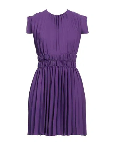 Liu •jo Woman Mini Dress Purple Size 8 Polyester