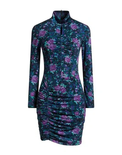 Liu •jo Woman Mini Dress Purple Size 6 Polyester, Elastane In Multi