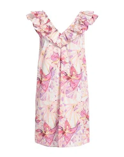 Liu •jo Woman Mini Dress Purple Size 4 Cotton