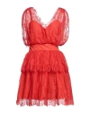 Liu •jo Woman Mini Dress Red Size 8 Polyamide, Elastane In Red