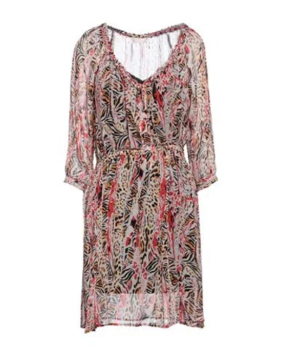 Liu •jo Woman Mini Dress Red Size 12 Viscose
