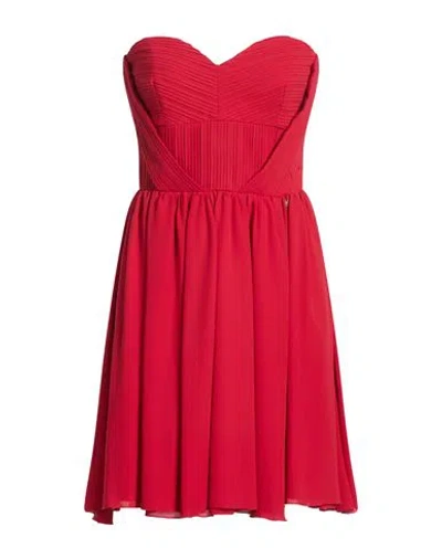 Liu •jo Woman Mini Dress Red Size 6 Polyester In Multi
