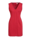 Liu •jo Woman Mini Dress Red Size 8 Viscose, Polyamide, Elastane
