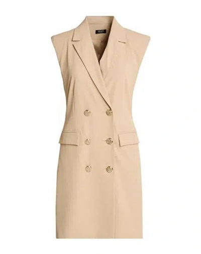Liu •jo Woman Mini Dress Sand Size 6 Polyester, Elastane In Neutral