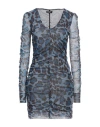 Liu •jo Woman Mini Dress Slate Blue Size 6 Polyester, Elastane In Blue