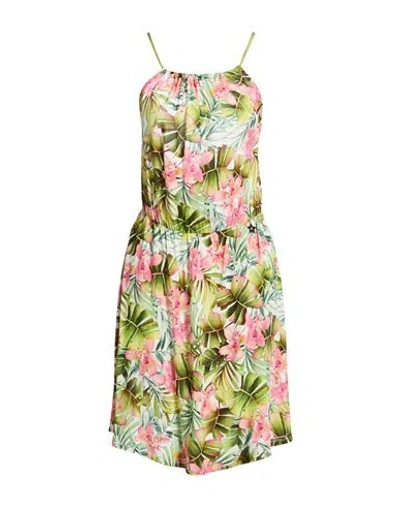 Liu •jo Woman Mini Dress White Size L Viscose, Polyester In Multi