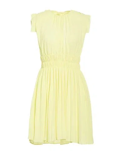 Liu •jo Woman Mini Dress Yellow Size 10 Polyester