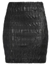 Liu •jo Woman Mini Skirt Black Size 10 Polyester, Polyurethane Resin In Black