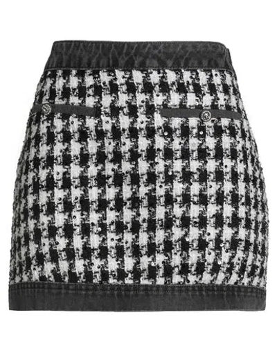 Liu •jo Woman Mini Skirt Black Size 26 Polyester, Cotton