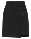Liu •jo Woman Mini Skirt Black Size M Cotton, Elastane In Black