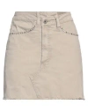 Liu •jo Woman Mini Skirt Grey Size 28 Cotton, Polyester, Elastane