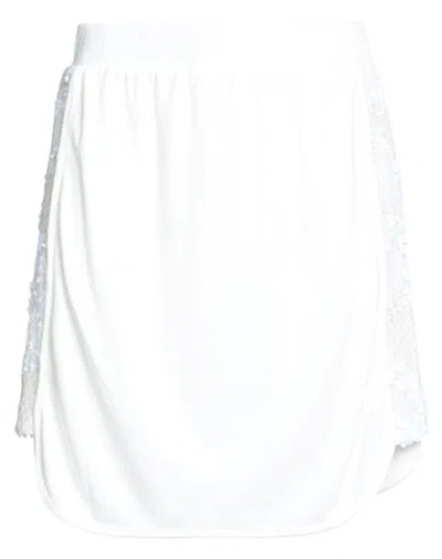 Liu •jo Woman Mini Skirt Ivory Size S Viloft, Polyamide, Elastane In White