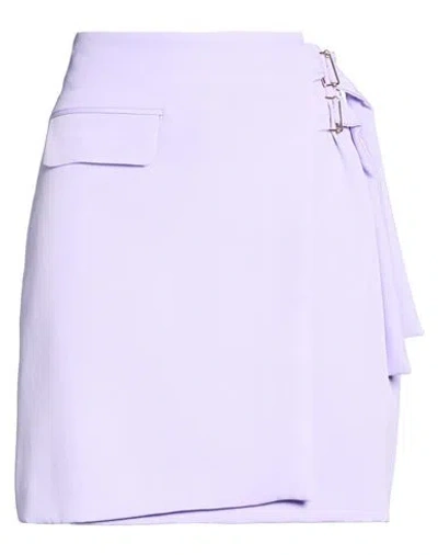 Liu •jo Woman Mini Skirt Lilac Size 12 Polyester, Elastane In Purple