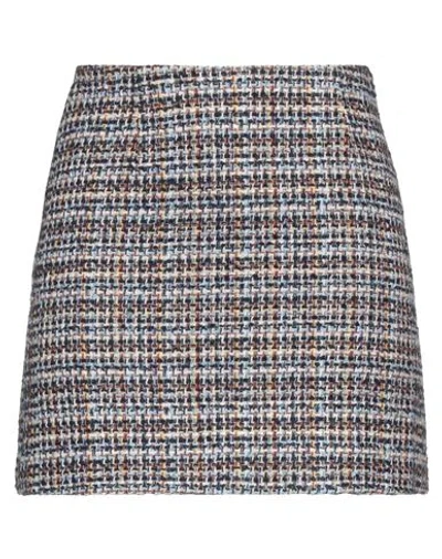 Liu •jo Woman Mini Skirt Navy Blue Size 4 Cotton, Acrylic, Polyester, Polyamide