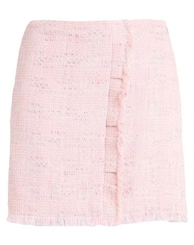 Liu •jo Woman Mini Skirt Pink Size 8 Cotton, Viscose, Acrylic, Polyamide, Polyester