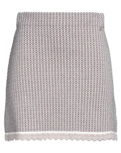 Liu •jo Woman Mini Skirt Pink Size L Viscose, Polyamide