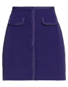 Liu •jo Woman Mini Skirt Purple Size 6 Polyester, Elastane In Purple
