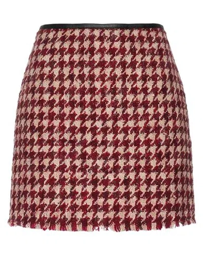 Liu •jo Woman Mini Skirt Red Size 6 Polyester, Elastane