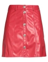 Liu •jo Woman Mini Skirt Red Size 8 Polyurethane