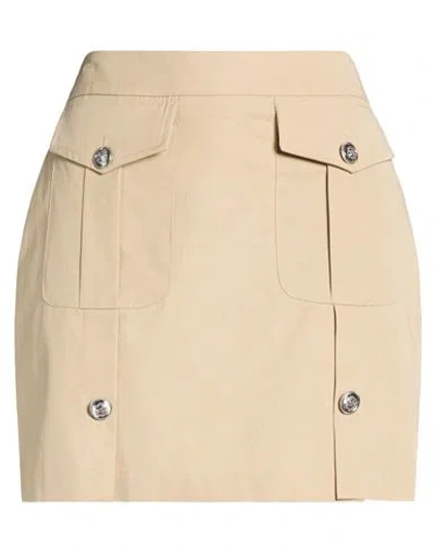 Liu •jo Woman Mini Skirt Sand Size 2 Cotton, Lyocell In Brown
