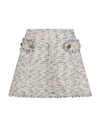 Liu •jo Woman Mini Skirt Sky Blue Size 6 Polyester, Polyamide, Acrylic, Metallic Polyester