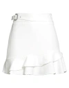 Liu •jo Woman Mini Skirt White Size 6 Polyester, Elastane In White