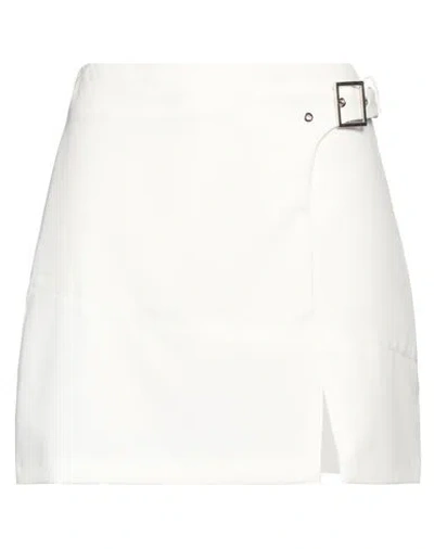 Liu •jo Woman Mini Skirt White Size 8 Polyester, Elastane
