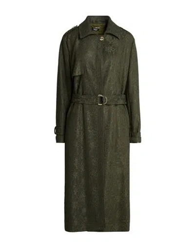 Liu •jo Woman Overcoat & Trench Coat Military Green Size 6 Polyester, Polyamide, Elastane