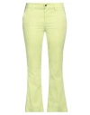 Liu •jo Woman Pants Lime Green Size 30 Cotton, Elastane