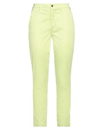 Liu •jo Woman Pants Lime Green Size 26 Cotton, Elastane