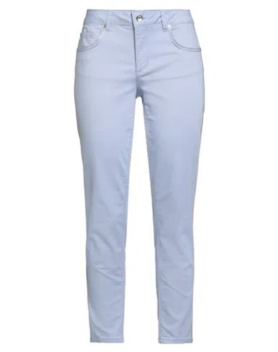 Liu •jo Woman Pants Azure Size 27w-28l Cotton, Polyester, Elastane In Blue