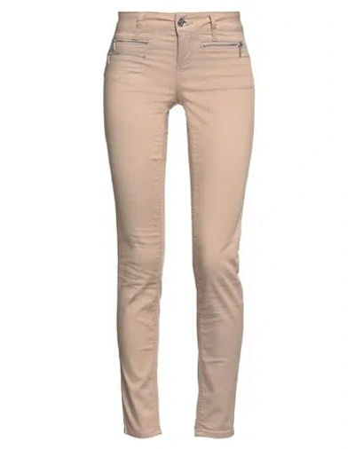 Liu •jo Woman Pants Beige Size 25w-30l Cotton, Polyester, Elastane