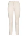 LIU •JO LIU •JO WOMAN PANTS BEIGE SIZE 26 COTTON, ELASTANE