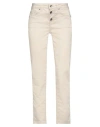 Liu •jo Woman Pants Beige Size 26w-28l Cotton, Polyester, Elastane