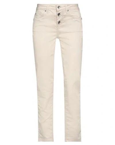 Liu •jo Woman Pants Beige Size 26w-28l Cotton, Polyester, Elastane