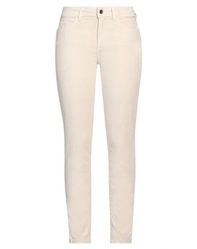 LIU •JO LIU •JO WOMAN PANTS BEIGE SIZE 26 COTTON, ELASTANE