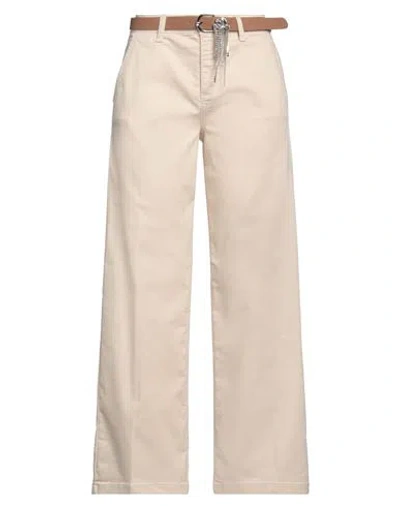 Liu •jo Woman Pants Beige Size 27 Cotton, Polyester, Elastane In Beige