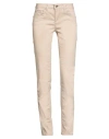 Liu •jo Woman Pants Beige Size 25w-28l Cotton, Polyester, Elastane In Sand