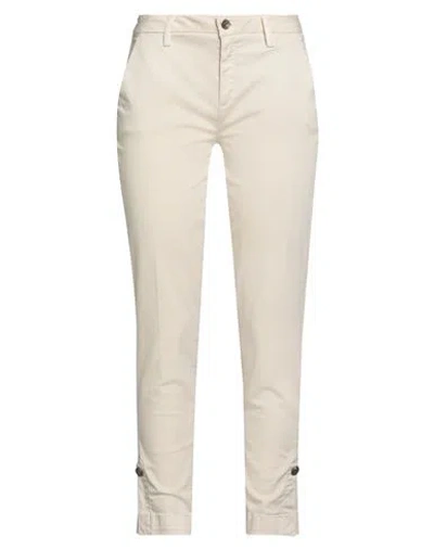Liu •jo Woman Pants Beige Size 28 Cotton, Elastane In White