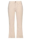 Liu •jo Cropped Pants In Beige