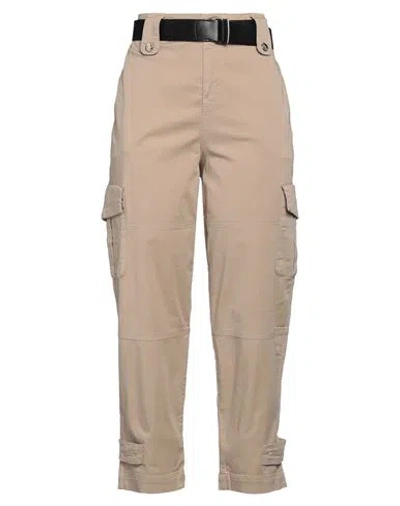 Liu •jo Woman Pants Beige Size 6 Cotton, Elastane In Brown